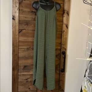 Green Strappy Jumpsuit